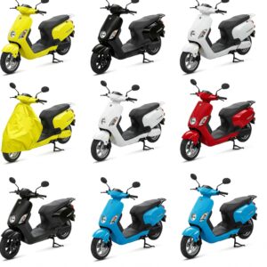 Easy-to-use electric scooter cover with adjustable straps and compact folding design.