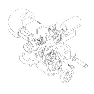 Diagram illustrating the internal mechanism of an electric scooter throttle.