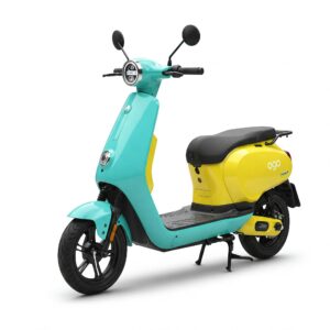 Gogo electric scooter available in various vibrant color options, showcasing customization.