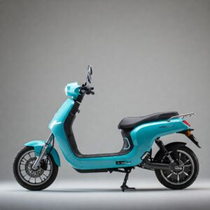 A stylish electric scooter 2 seat in a vibrant color, showcasing its modern aesthetic.