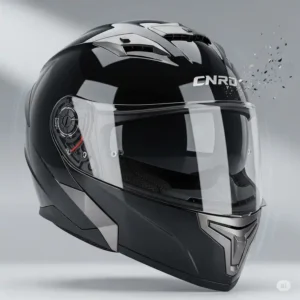 Graphic representation of a scooter helm sizing guide, showing how to measure for a proper and safe fit.