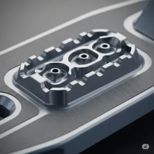 "Detailed illustration of a scooter peg featuring a textured surface designed for enhanced grip and stability during tricks."
