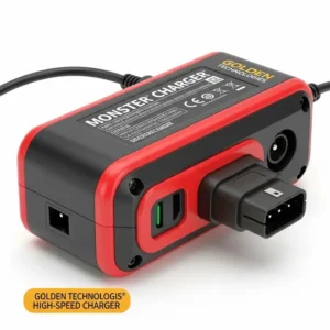 "Image of a high-speed, durable charger, designed as a monster scooter parts golden technologies mobility devices."