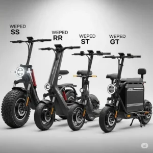 A visual comparison of different weped scooter models, showcasing the various features and designs available to consumers.