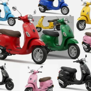 An image showing the adjustable handlebar on a scout scooter, demonstrating how it can be raised or lowered to fit different rider heights.