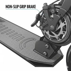 A collage of different scout scooter models displayed in various colors, including red, green, and pink.