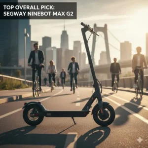 The Segway Ninebot Max G2, currently ranked as the best scooter in usa for daily commuting.