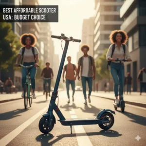 A lightweight electric model chosen as the best scooter in usa for riders on a budget.