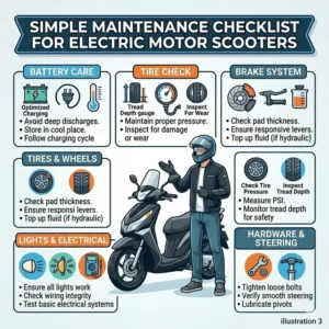 Simple maintenance checklist for the best motor scooter for adults.