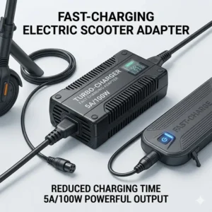 A high-speed fast charging unit among different types of electric scooter chargers.