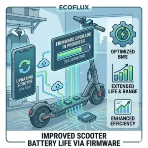 Keeping software and firmware updated to discover how to improve electric scooter battery life.